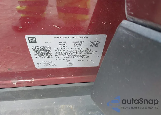 KL77LHEP1SC077808: 43485898