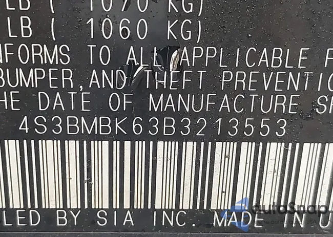 4S3BMBK63B3213553: 43485093