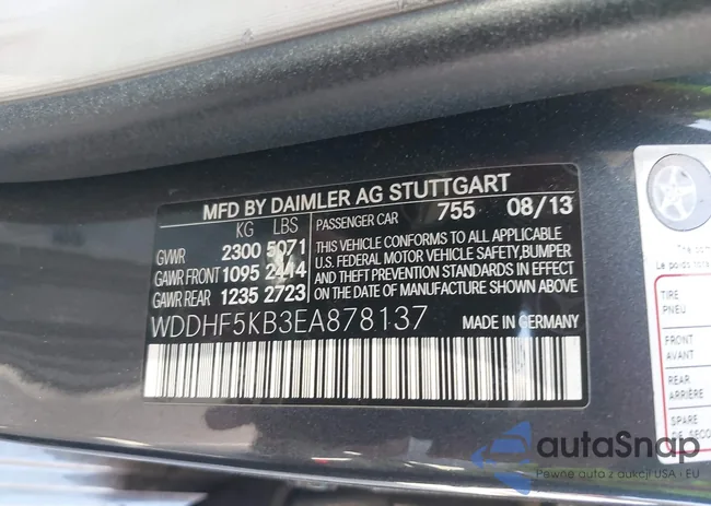 WDDHF5KB3EA878137: 43485096