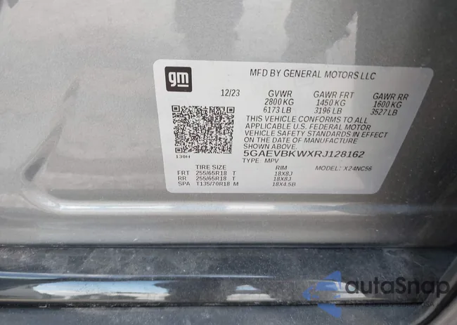 5GAEVBKWXRJ128162: 43485282