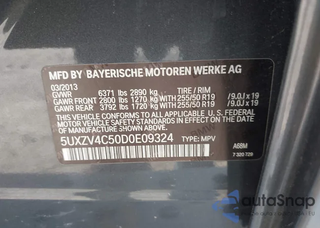 5UXZV4C50D0E09324: 43485304