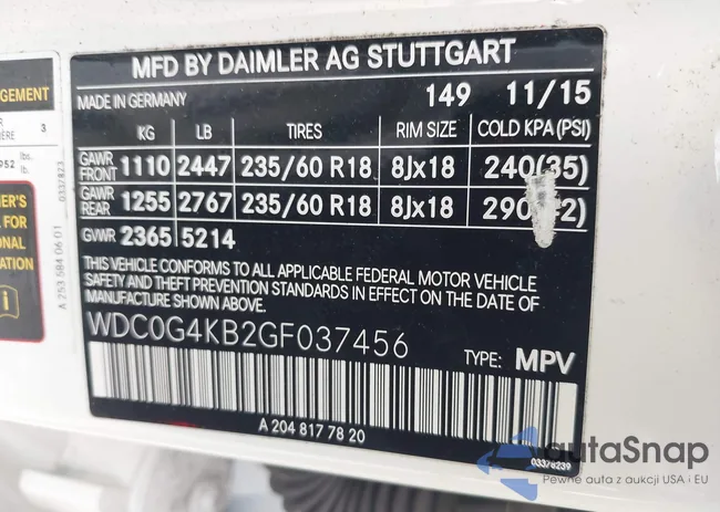 WDC0G4KB2GF037456: 43485396