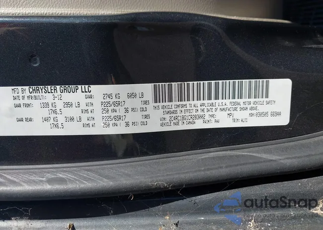 2C4RC1BG1CR283002: 43485452