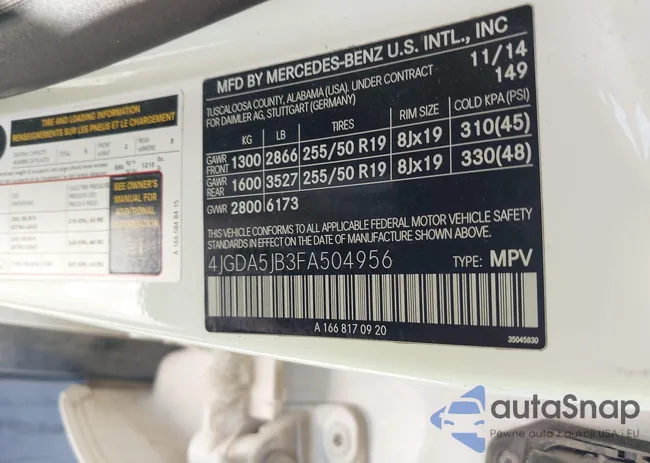 4JGDA5JB3FA504956: 43486459