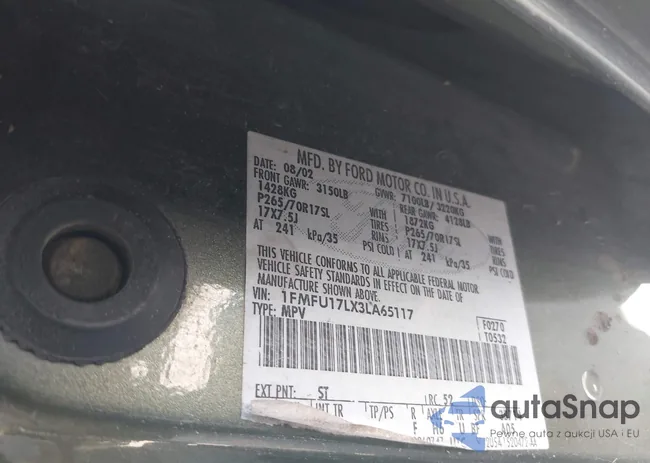 1FMFU17LX3LA65117: 43486518