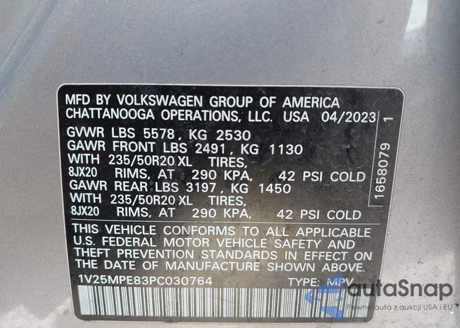 1V25MPE83PC030764: 43486585