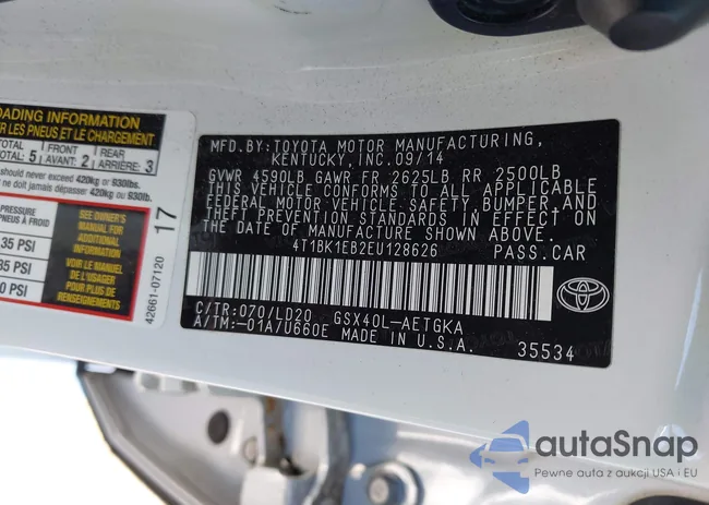 4T1BK1EB2EU128626: 43486618