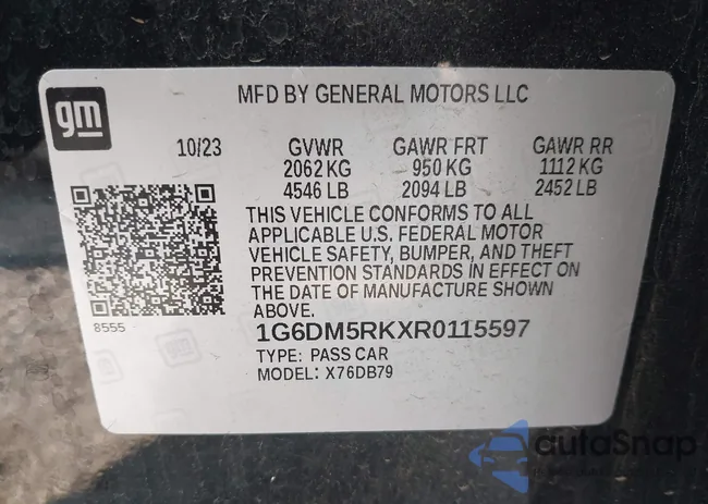 1G6DM5RKXR0115597: 43486662