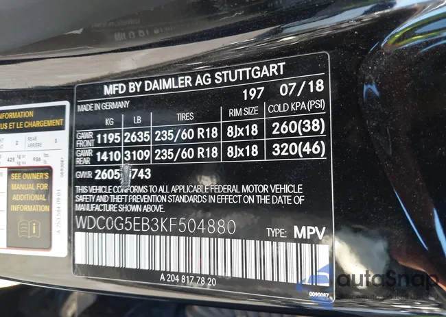 WDC0G5EB3KF504880: 43486681