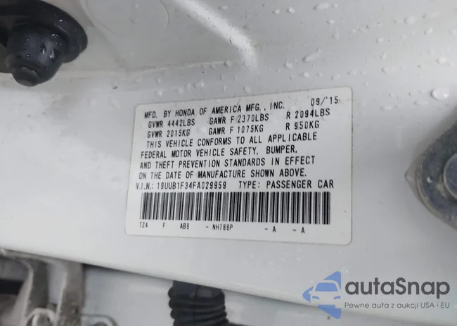 19UUB1F34FA029959: 43486730