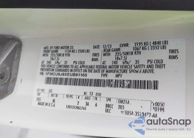 1FMCU9J9XEUB91165: 43486851