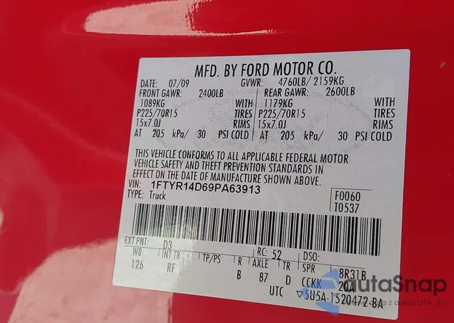 1FEYR14D69CA63913: 43486081