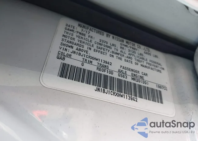 JN1BJ1CRXHW113942: 43486103