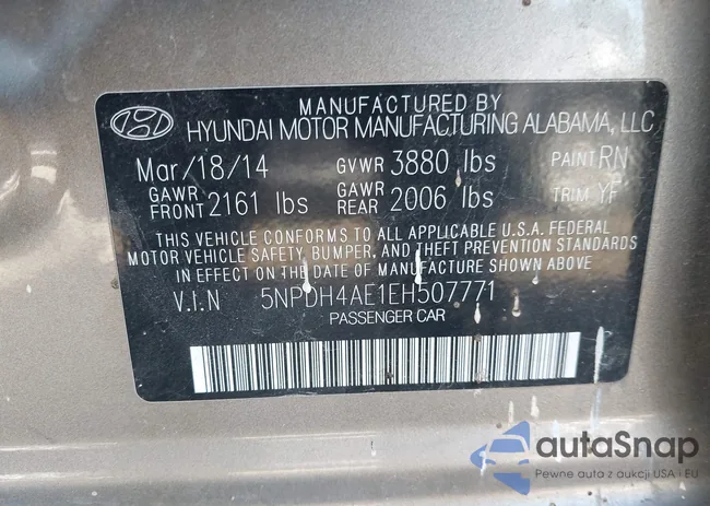 5NPDH4AE1EH507771: 43486126