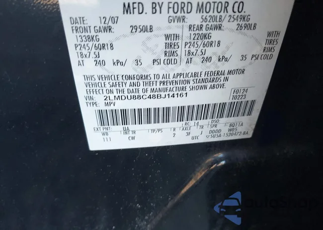 2LMDU88C48BJ14161: 43486131