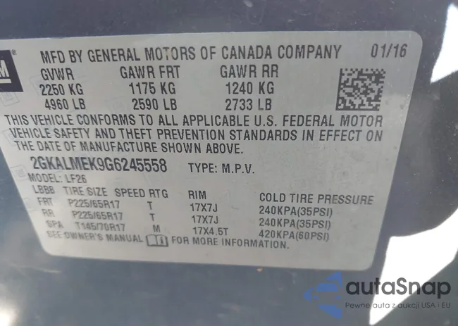 2GKALMEK9G6245558: 43486207