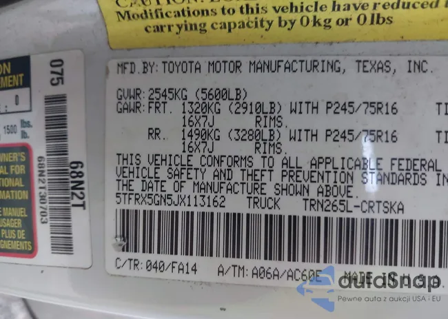 5TFRX5GN5JX113162: 43486231