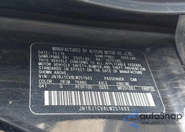 JN1BJ1CV8LW251663: 43486380