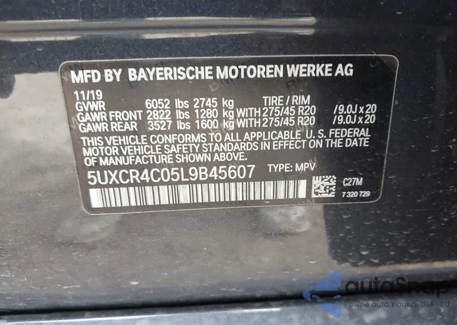 5UXCR4C05L9B45607: 43486382