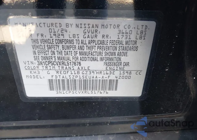 3N1CP5CVXRL517676: 43486412