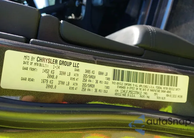 1C4RJFJM5EC378412: 43487600