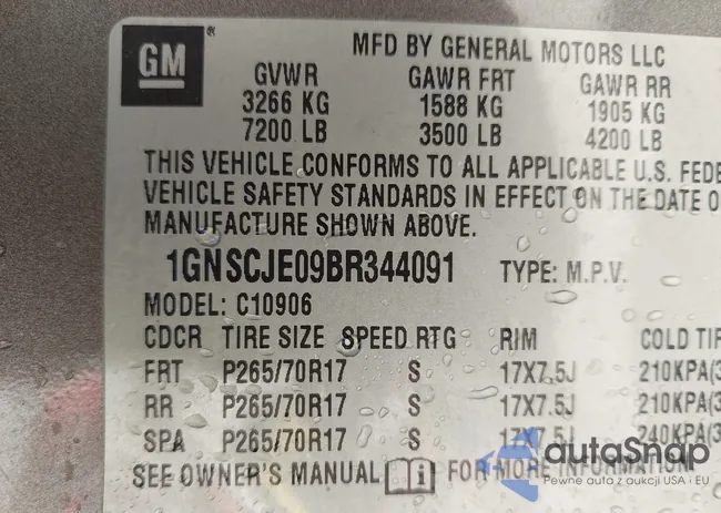 1GNSCJE09BR344091: 43487649