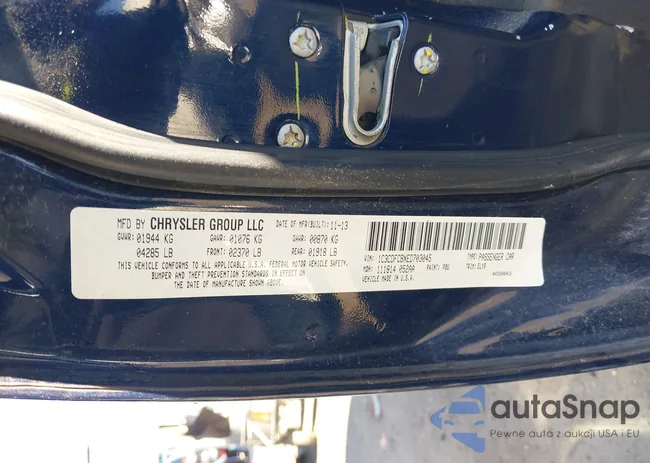 1C3CDFCBXED703045: 43487684