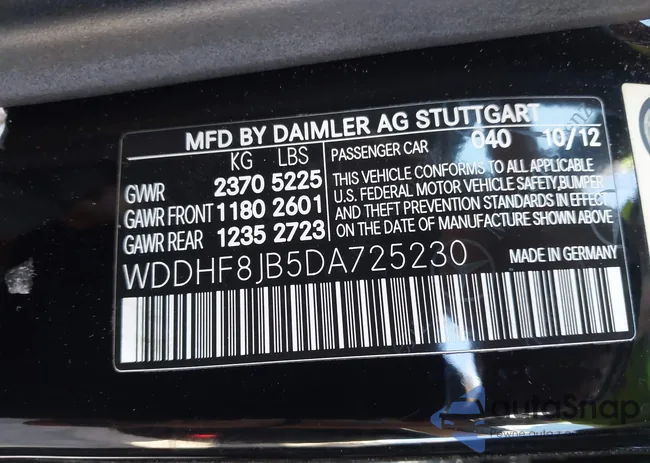 WDDHF8JB5DA725230: 43487718