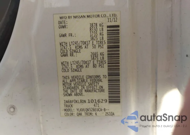 1N6BF0KL8DN101629: 43487738