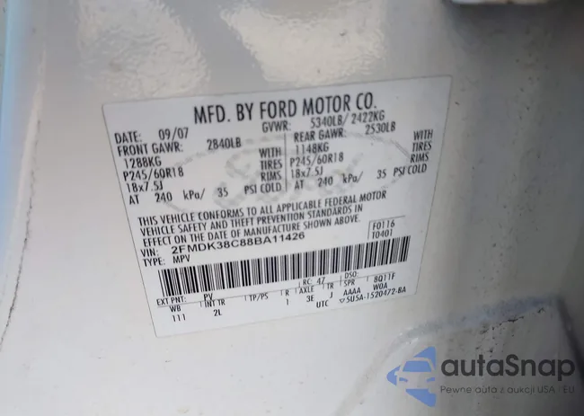 2FMDK38C88BA11426: 43487792