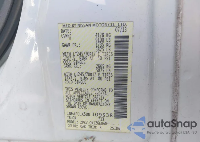 1N6AF0LX5DN109538: 43487834