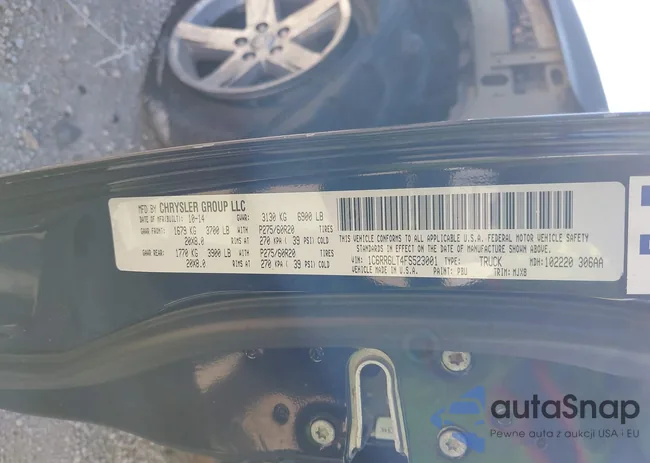 1C6RR6LT4FS523001: 43487948