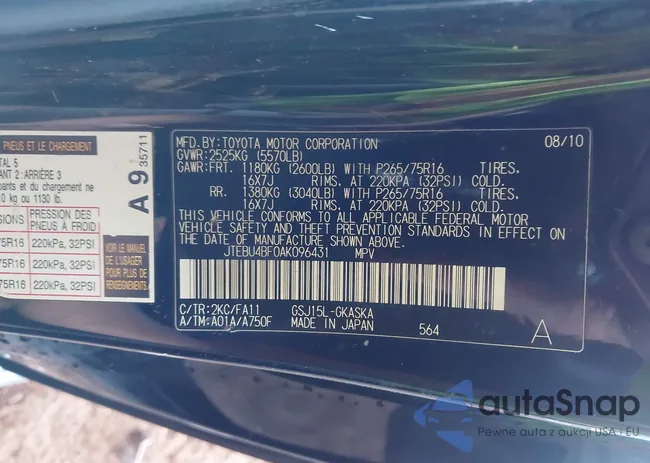 JTEBU4BF0AK096431: 43487278