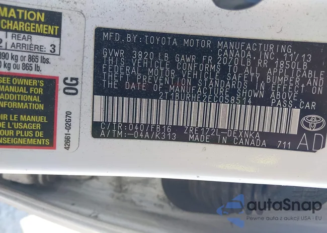 2T1BURHE2EC058514: 43488480