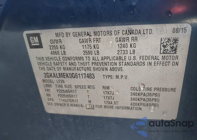 2GKALMEK0G6117483: 43488855