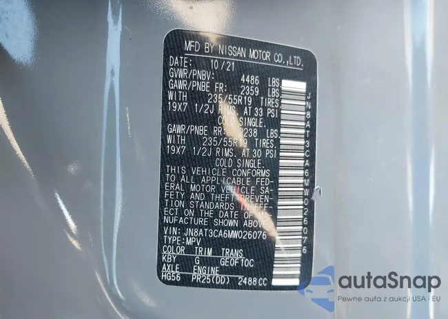 JN8AT3CA6MW026076: 43488873