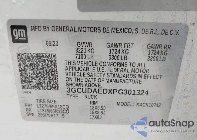 3GCUDAEDXPG301324: 43488164