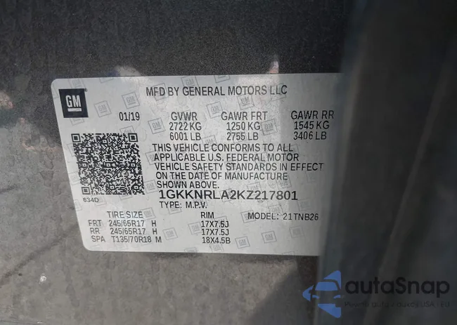 1GKKNRLA2KZ217801: 43488174