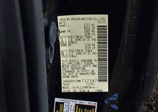 1N6ED0CE3MN717547: 43488246