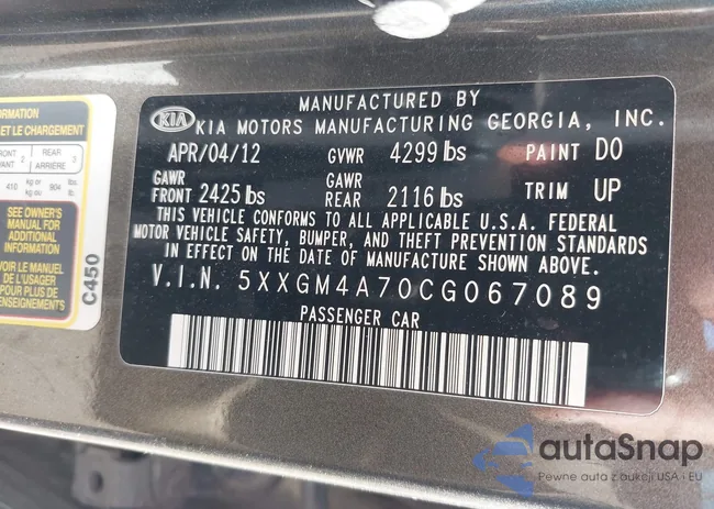 5XXGM4A70CG067089: 43489464