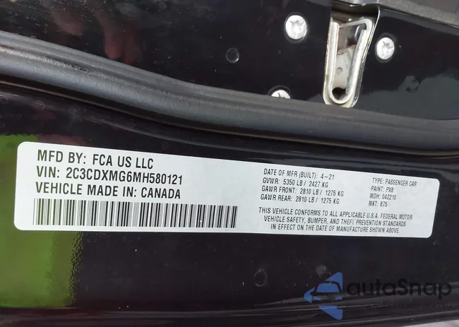 2C3CDXMG6MH580121: 43489492