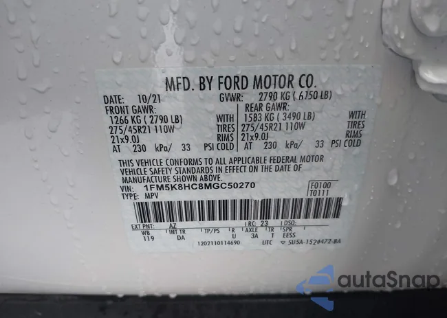 1FM5K8IC8MGC50270: 43489587