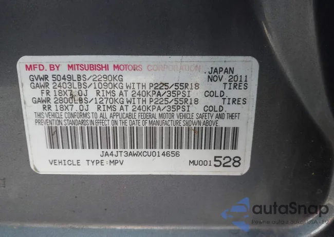 JA4JT3AWXCU014656: 43489664