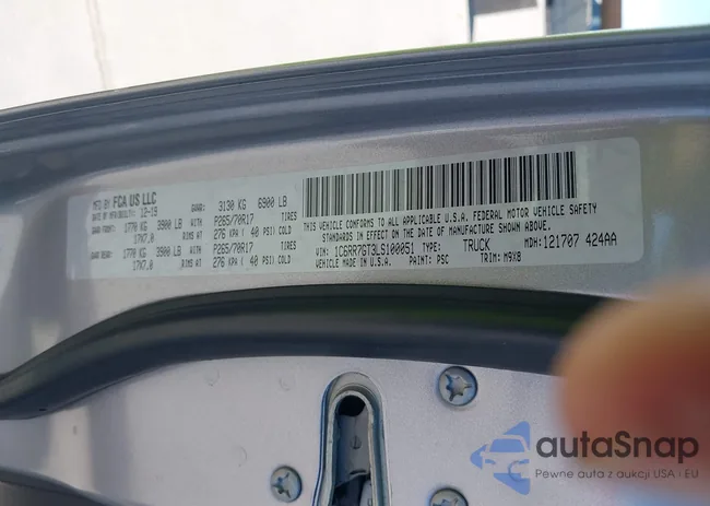 1C6RR7GT3LS100051: 43489706