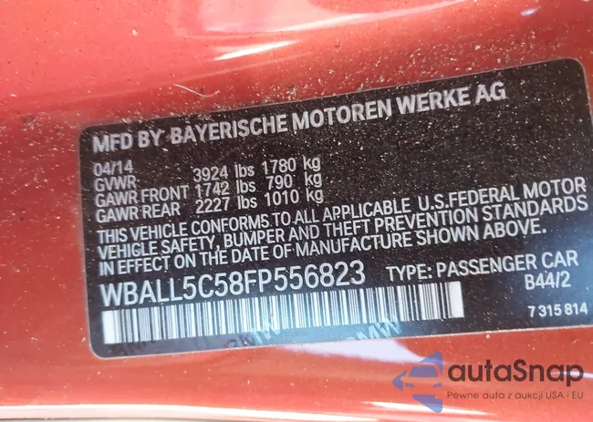 WBALL5C58FP556823: 43489782