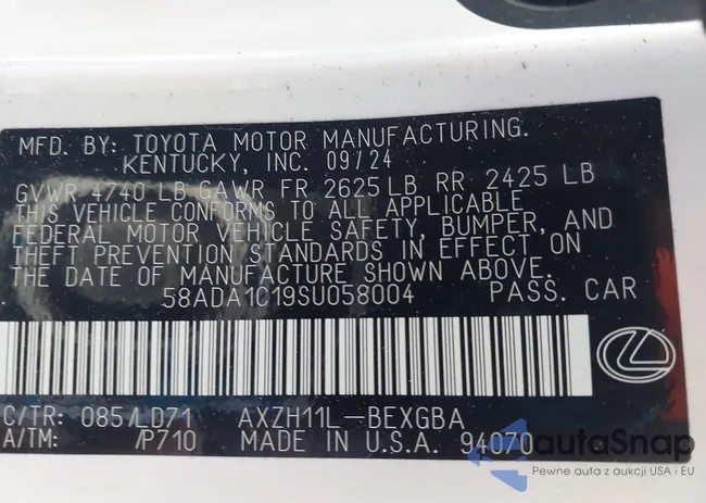 58ADA1C19SU058004: 43489807