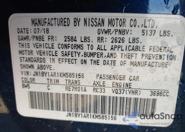 JN1BY1AR1KM585156: 43489824