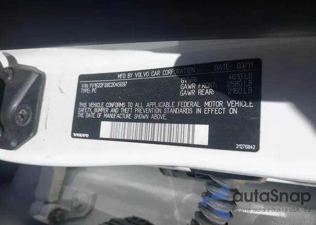 YV1622FS8C2045697: 43489928