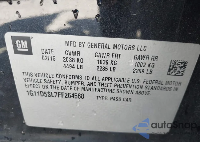 1G11D5SL7FF264568: 43489967