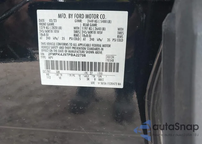 2FMPK4J97PBA22708: 43490029